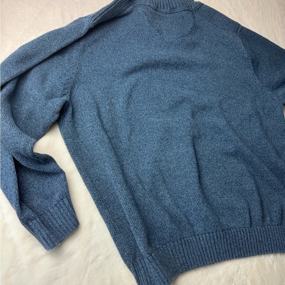 Dockers Quarter Zip Sweater XXL Men’s Cotton Blue Classic Preppy professional - Picture 13 of 14